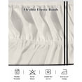 thumbnail image 5 of Farmhouse Purple,Wrap Around Bed Skirts for King Bed 18" Drop,Bed Skirt with Adjustable Elastic Belt Dust Ruffle Bed Valance for Bedroom Hotel Modern Abstract Geometric Stripes Art Bed Frame Cover, 5 of 7