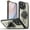 Gray, variant on For Apple iPhone 16 Pro (6.3") Hybrid Tuff Case with Folding Stand Magnetic Holder Compatible with MagSafe [Military Shockproof] Phone Case Cover by Xpression - Gray