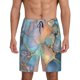 thumbnail image 1 of Balery Pastel Abstract Fluid Art Pantalones cortos de pijama de punto de algodón para hombre con cinturilla y bolsillos-XX-Large, 1 of 6