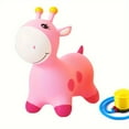 thumbnail image 4 of DEBGFS Animals Bouncy Horse Hopper Toys for Kids  Giraffe Jumping Inflatable Ride on Bouncer Hopping Gifts for Toddlers Boys Girls 4 5 6  Years Old with Pump, 4 of 7