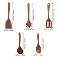 thumbnail image 2 of LOLIPPYY Brown Wooden Kitchen Utensils Set, 1 Set Wood Cooking Spoons and Spatulas, , Kitchen Tools, 2 of 7