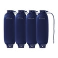 thumbnail image 5 of Rockville Marine Boat Fenders with Covers and Lines, 8.5" x 27", Navy Blue, 4-Pack, 5 of 6