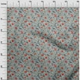 thumbnail image 3 of oneOone Rayon Gray Fabric Floral Flower With Bird Sewing Material Print Fabric By The Yard 56 Inch Wide, 3 of 4