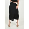 thumbnail image 4 of Falda midi con flor decorativa Roman Fashion /Juvenil, 1927 (Negro) negro M, 4 of 5
