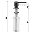 thumbnail image 3 of Karran  SD25 Kitchen Soap/Lotion Dispenser Gunmetal Grey Polished, 3 of 5