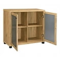 thumbnail image 3 of Mchale Accent Cabinet with Two Mesh Doors Golden Oak, 3 of 6
