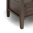 thumbnail image 5 of WyndenHall  Norfolk SOLID WOOD 20 inch Wide Rectangle Transitional End Side Table - 20 inch Wide Warm Walnut Brown Lacquer,Stained, 5 of 5