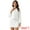 White, variant on 2Pcs Women's Elegant Business Blazer Skirt Tweed Suit Set XL Pink