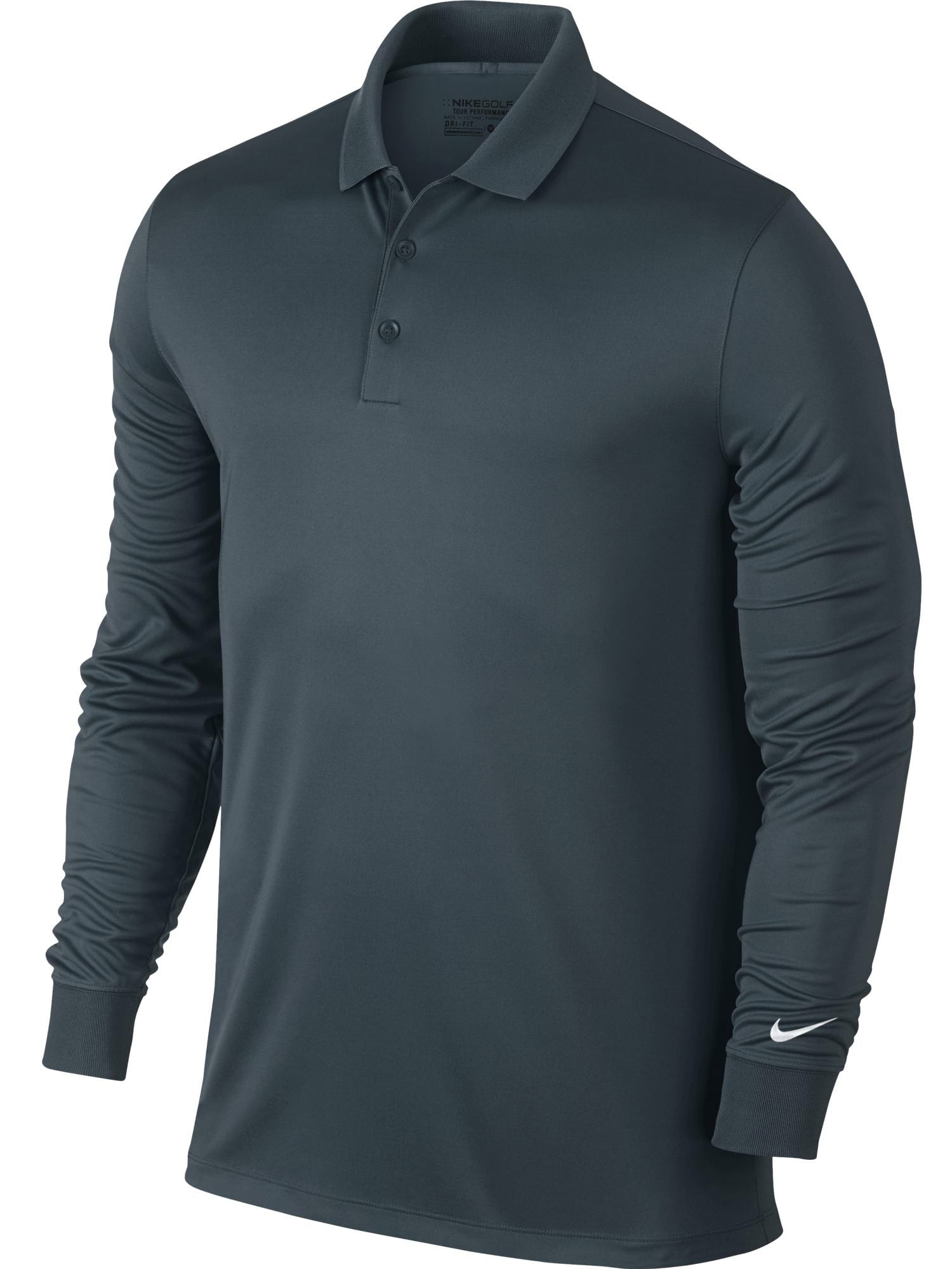 Nike - NEW Nike Victory Solid Long Sleeve Dri-Fit Polo Armory Navy ...
