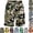 Army Green, variant on Zimjoy Big and Tall Men's Cargo Shorts 3XL-8XL Loose Fit Elastic Waist Drawstring Camo Graphic with Multi Pocket Casual Beach Summer Shorts Orange 7XL