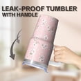 thumbnail image 5 of Women's Floral Tumbler 20oz - Stainless Steel Insulated Cup with Handle, Straw Included, Leak-Proof Travel Mug for Coffee Tea Drink, 5 of 5