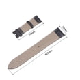 thumbnail image 5 of Uxcell Leather Band Embossed 20mm Black Leather Watch Strap with Spring Bar Pins, 5 of 6