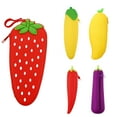 thumbnail image 7 of Opolski Carrot Banana Fruit Silicone Pencil Case Storage Pen Bag Coin Purse Key Wallet, 7 of 7