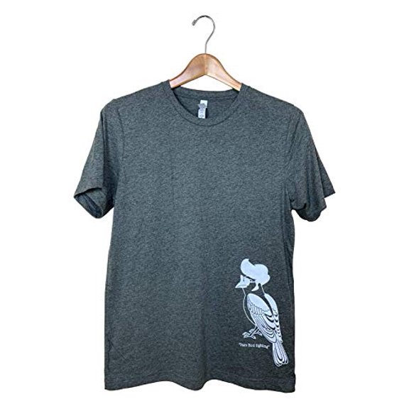 JCs Wildlife Elvis Bird Heather Shirt (Grey, XX Large)