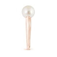 thumbnail image 3 of ANGARA Solitaire South Sea Cultured Pearl Engagement Ring in 14K Rose Gold for Women | June Birthstone, Birthday, Anniversary, Jewelry Gift for Women | Pearl Ring, 3 of 9