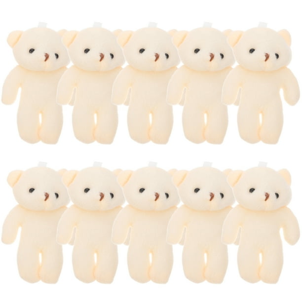 10 Uds. De muñecos de osos de peluche, juguetes colgantes de oso pequeño, juguete de oso de dibujos animados para niños