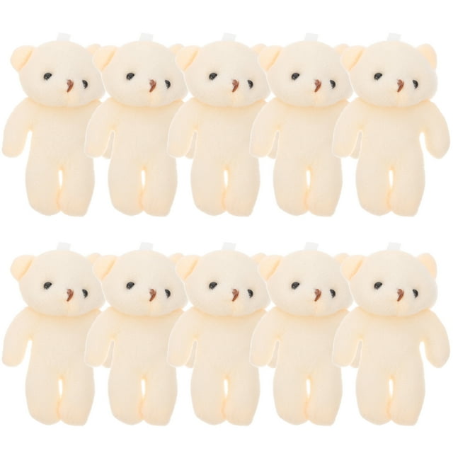 10 piezas de osos de peluche, pequeños osos colgantes, juguetes de oso de dibujos animados para niños.
