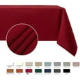 thumbnail image 4 of Square Tablecloth Slubby Texture Stain Resistant Waterproof Wrinkle Resistant Washable Soft Table Cloth, Decorative Fabric Table Cover for Dining Room Dinner and Parties, 52 x 52 Inch, Red, 4 of 6