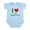 Sky Blue, variant on CafePress - I Love The Cinque Terre Italy Infant Bodysuit - Baby Light Bodysuit, Size Newborn - 24 Months
