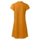 thumbnail image 3 of Vestido midi de lino con cuello en V y manga corta para mujer - Ropa informal de playa - Poliéster y spandex - Tallas S-XXL, 3 of 5
