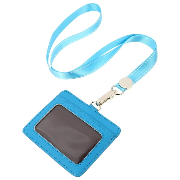Name Card Lanyards for Neck ID Holders Business Card Holder Name Badges Leather ID Holder Student
