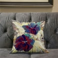 thumbnail image 5 of Amrita Sen Designs  18 x 18 in. Hawaii Floral Duo Broadcloth Indoor & Outdoor Zippered Pillow - Red, Blue & Yellow, 5 of 5