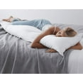 thumbnail image 5 of Pillowtex Cooling Bamboo Body Pillow Cover White 20" x 54", 5 of 6