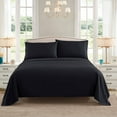 thumbnail image 2 of Sweet Home Collection 1500 Series Bed Sheets - Extra Soft Microfiber Deep Pocket Sheet Set - Black, Split King, 2 of 6