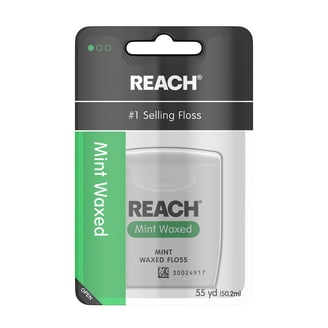 REACH Unflavored Waxed Dental Floss, 55 yds (Pack of 12) - Walmart.com