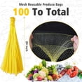 thumbnail image 3 of 100Pcs Reusable Produce Mesh Bags, 24’’ Seafood Boil Bags for Crab Clam Shellfish Crawfish Cooking, Mesh Produce Bagfor Onion Potato Vegetable & Garden Produce, 3 of 5