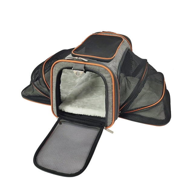 Diamond Series Double Expandable Airline Approved Soft Sided Pet Carrier