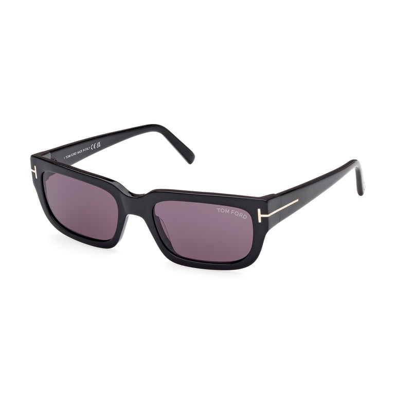 Tom Ford Ezra Smoke Rectangular Unisex Sunglasses FT1075 01A  display picture 1