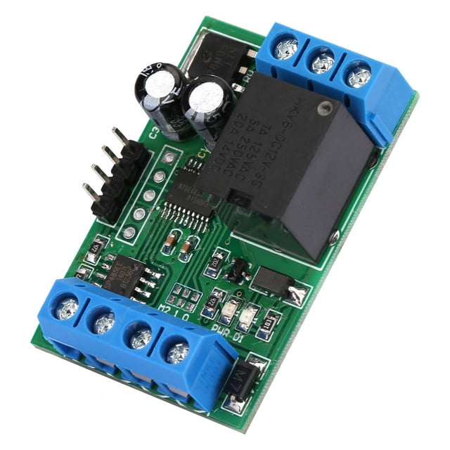 Módulo de relé Controlador PLC, 12 V 1 canal RS485 Módulo de relé multifunción Módulo de relé de canal Compacto y liviano