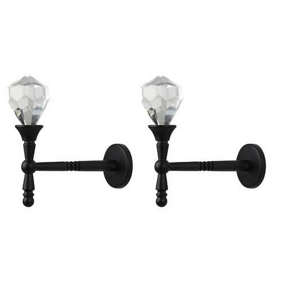 Urbanest Diamante Metal and Crystal Curtain Holdback (Set of 2)