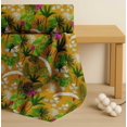 thumbnail image 4 of Soimoi Cotton Cambric Fabric Orchid,Palm & Monstera Tropical Printed Craft Fabric by The Yard 42 Inch Wide, 4 of 7