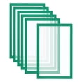 thumbnail image 1 of Unique Bargains Magnetic Sign Holder 8.5 x 11, 6 Pack Magnetic Display Frame A4 Magnetic Picture Frame for Refrigerator, Green, 1 of 7