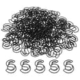thumbnail image 1 of Unique Bargains Paper Clip Coated Letter S Shape Alphabet Clips Bookmarks, Black, 100 Count, 1 of 6