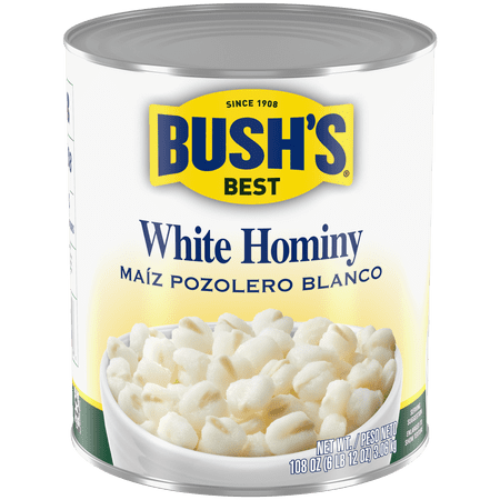 Bushs Best White Hominy 108 Oz. Can