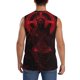 thumbnail image 4 of Fotbe Red Gothic Skeleton Throne Men's Camiseta sin Mangas Estampada para Hombres, Playera Casual para Gimnasio, Entrenamiento, Playa-X-Large, 4 of 7