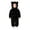 v-309Black350, variant on CAIVO Girls Leopard Loungewear Autumn Winter Kids Hooded Cozy Pajama Sets Sleepwear 2 Piece Long Sleeve Tops Pants
