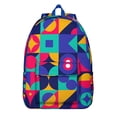 thumbnail image 1 of Colorful Modern Art Backpack, Abstract Pattern School Bag with Rainbow Gradient, Chic Graffiti Design, and Psychedelic Fashion Style, 1 of 1