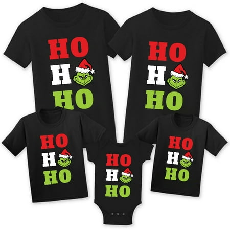 

Christmas Grinch New Arrival Scoop Neck T Shirts Family Relaxed Tops Tees for Boy/Girl/Mama/Dada Short Sleeve Casual Tees