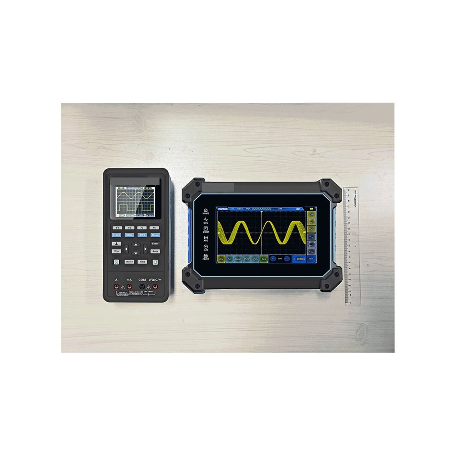 TO1254D Touch Screen Digital Oscilloscope Portable 4 Channels USB Oscilloscopes + Signal Source +Multimeter Tester ,Professional Designed
