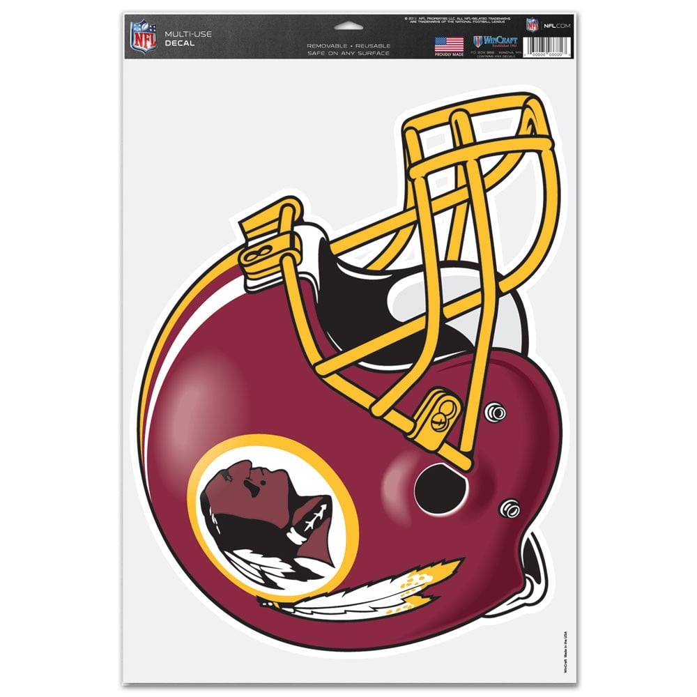 Washington Redskins Official NFL 11 inch x 17 inch Car Window Cling Decal by Wincraft Walmart