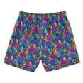 thumbnail image 7 of FORMRS Boys Swim Trunks Quick Dry Mesh Lining Beach Boardshorts, Sizes XS-XL, Vibrant Stained Glass Pattern, 7 of 7