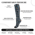 thumbnail image 3 of Lsque cute fall fox Pattern Sport Compression Socks for Men & Women 15-20 mmHg Knee High Nurse Pregnant Running Medical and Travel Athletic, 3 of 6