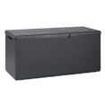 thumbnail image 1 of Toomax Portofino Large 90 Gallon Plastic Outdoor Storage Backyard Deck Box, Gray, 1 of 12
