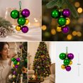 thumbnail image 3 of WWG 4 Pack Plastic Christmas Ball Ornaments, Multi Sized Hanging Tree Decorations with Loops, Indoor Holiday Party Decor, Christmas Tree Accessories, Christmas Decorations for Home, Xmas Ball Set, 3 of 7