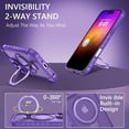 thumbnail image 6 of VENINGO Magnetic for iPhone 16 Pro Max Case with 360 ° Rotatable stand Compatible with Mag-safe,Shock Resistant Slip Resistant iPhone 16 Pro Max Phone Case 6.9", Purple, 6 of 8