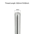 thumbnail image 2 of Unique Bargains Fully Threaded Rod M10 x 500mm 1.5mm Thread Pitch 304 Stainless Steel Right Hand Threaded Rods Bar Studs 2 Pack, 2 of 4